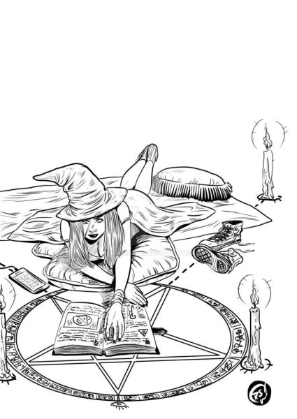 Ведьмочка карандашом