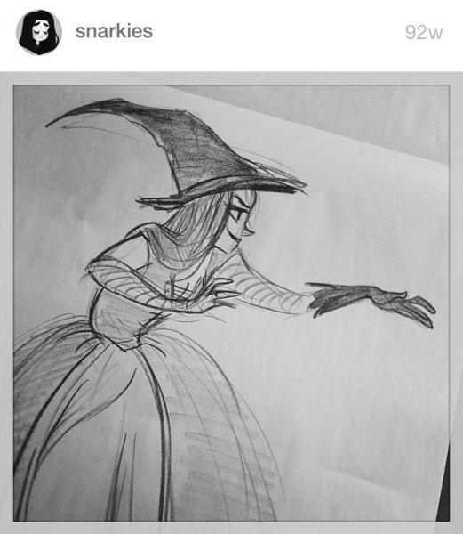 Рисунки для срисовки ведьмы