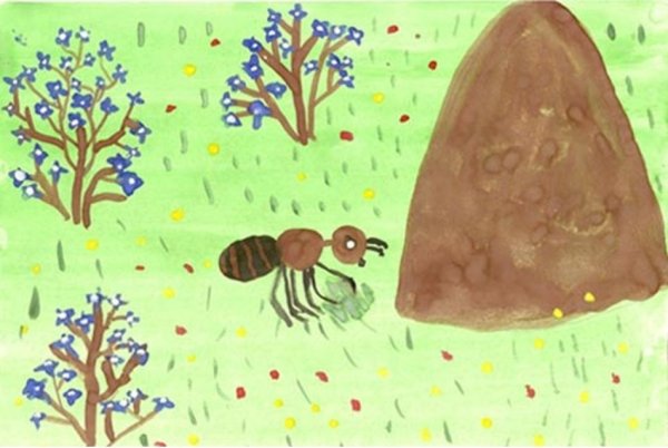 Муравейник раскраска