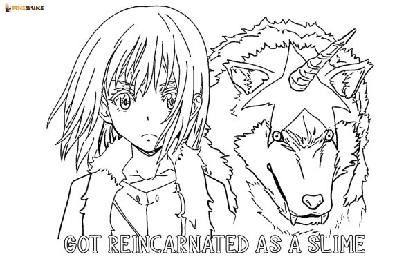 Раскраска о Моем перерождении в слизь