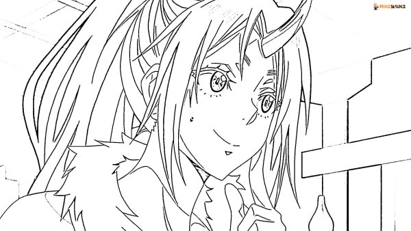 Раскраска аниме слизь