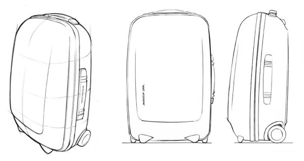 Чемодан набросок