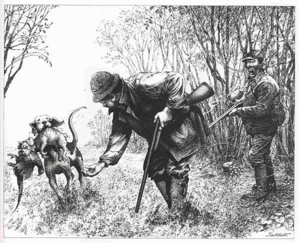 Эскизы охотничьего ружья