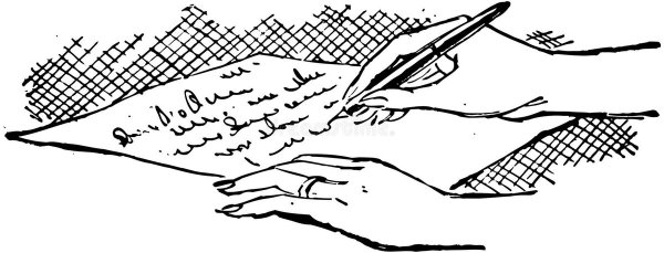 Письмо в руках рисунок