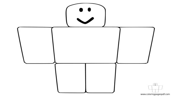 Раскраска НУБИКА из РОБЛОКСА