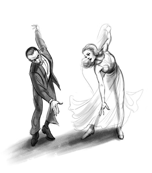 Танец набросок