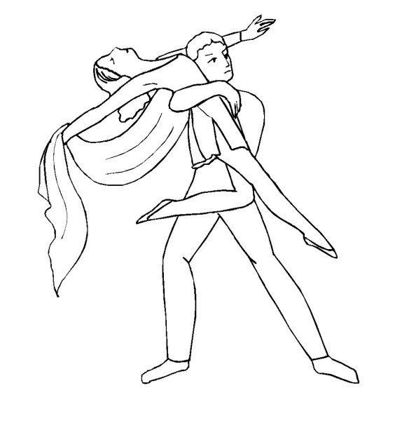 Раскраска хореография