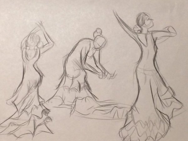 Танцы зарисовки
