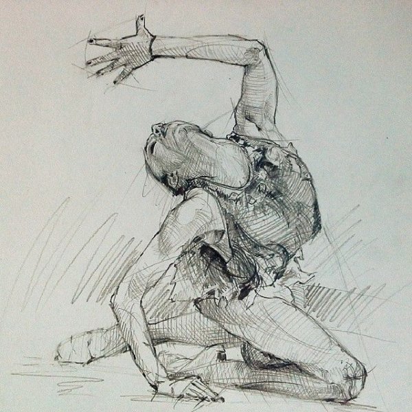 Зарисовки танцующих людей