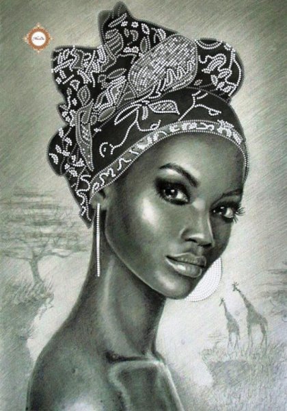 Портрет в африканском стиле