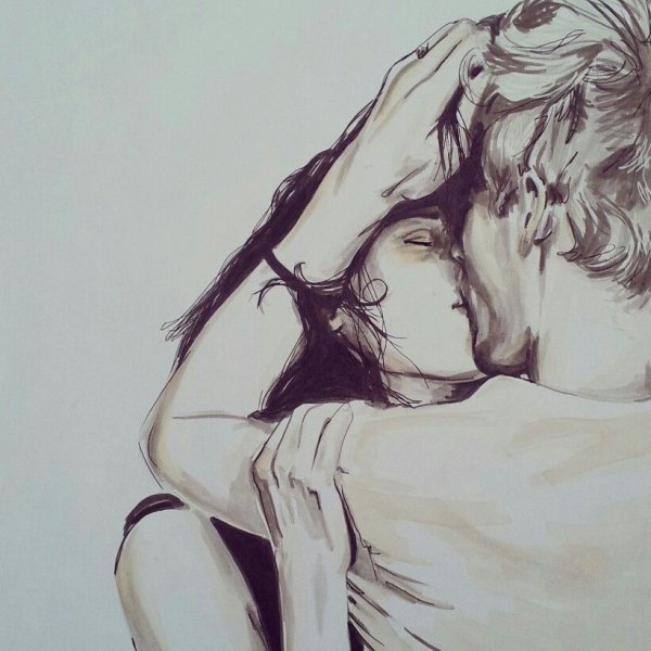 Рисунки влюбленных пар