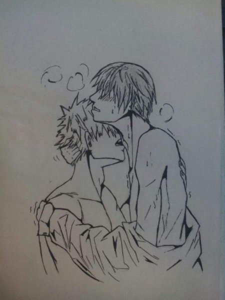 Рисунки карандашом для срисовки яой