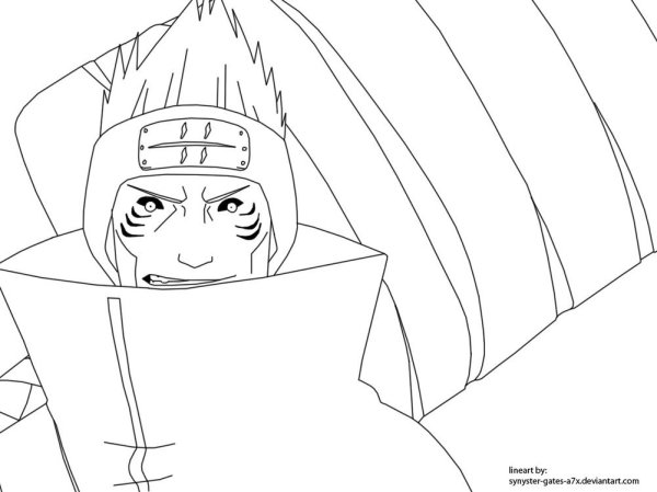 Рисунок аниме Наруто Акацуки Кисаме