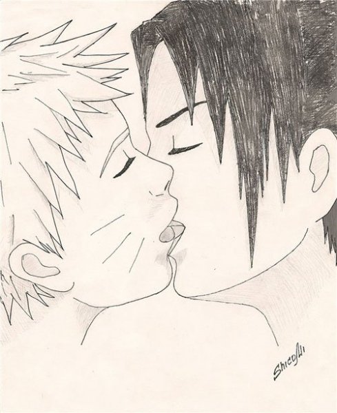 Аниме яой для срисовки Наруто