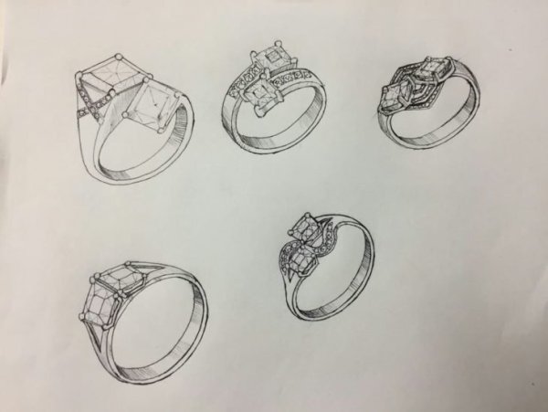 Эскизы ювелирных украшений
