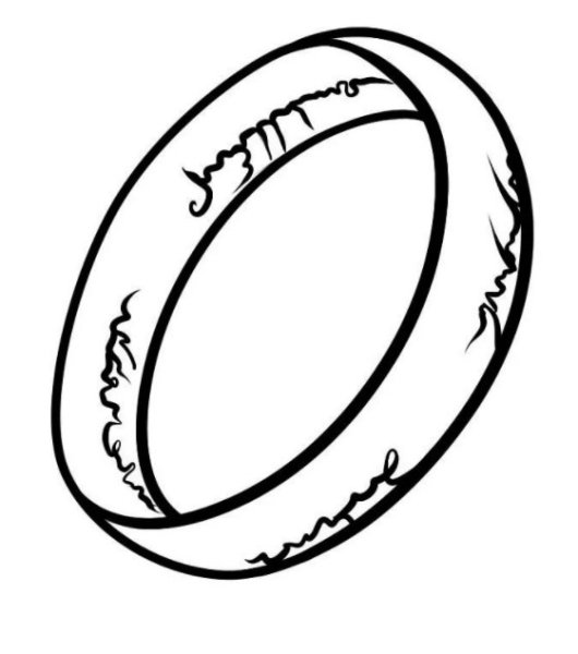 Раскраска Властелин колец кольцо