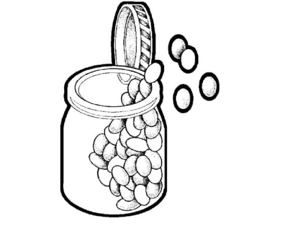 Фасоль раскраска для детей