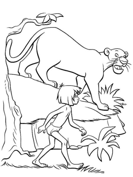 Книга джунглей Маугли Багира