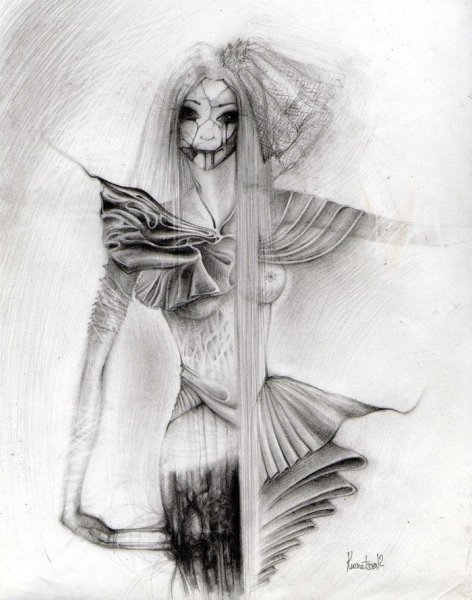 Готические рисунки карандашом