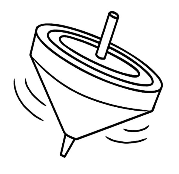 Юла игрушка раскраска