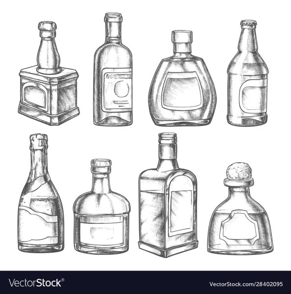 Бутылка иллюстрация