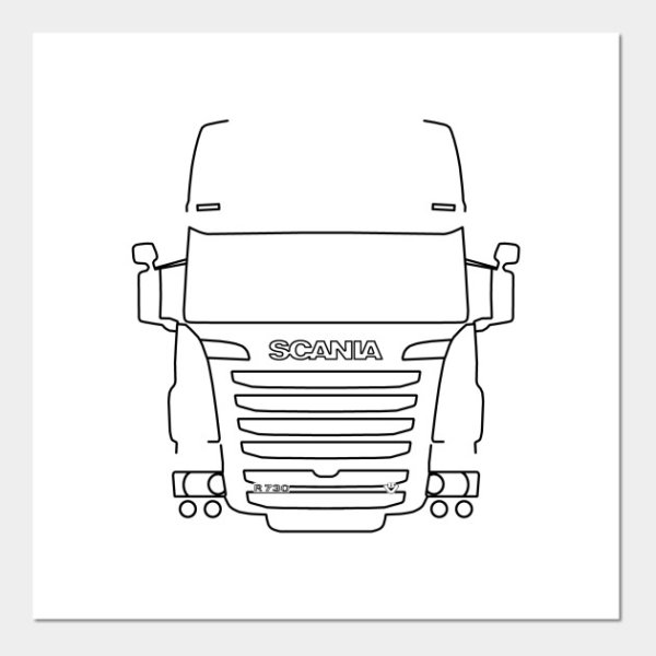 Даф 105 рисунок спереди