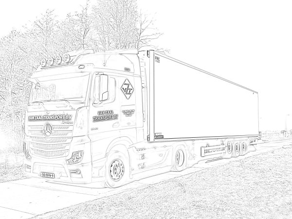 Раскраска Скания r420