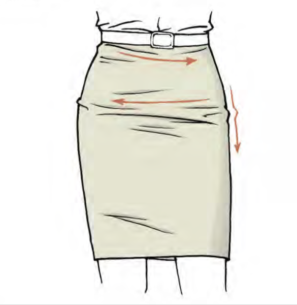 Юбка раскраска для детей