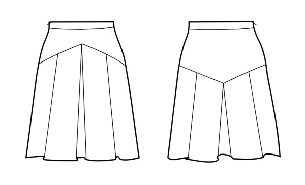 Юбка рисунок для срисовки