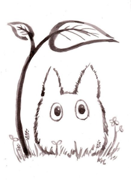 Тоторо для срисовки