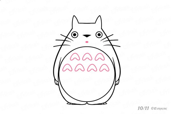 Тоторо поэтапно