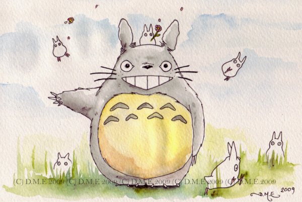 Тоторо для срисовки