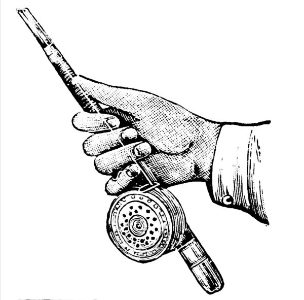 Раскраска удочка