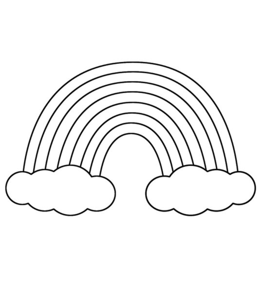 Радуга для закрашивания