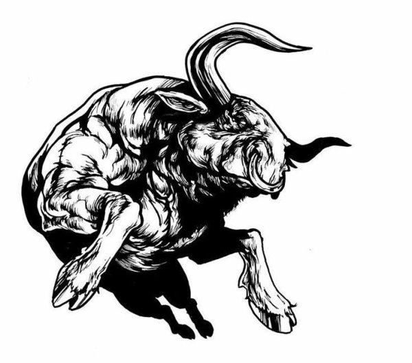 Таурус бык арт