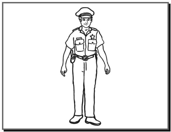 Раскраска дядя стёпа милиционер для детей