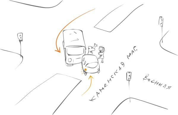 Авария рисунок карандашом