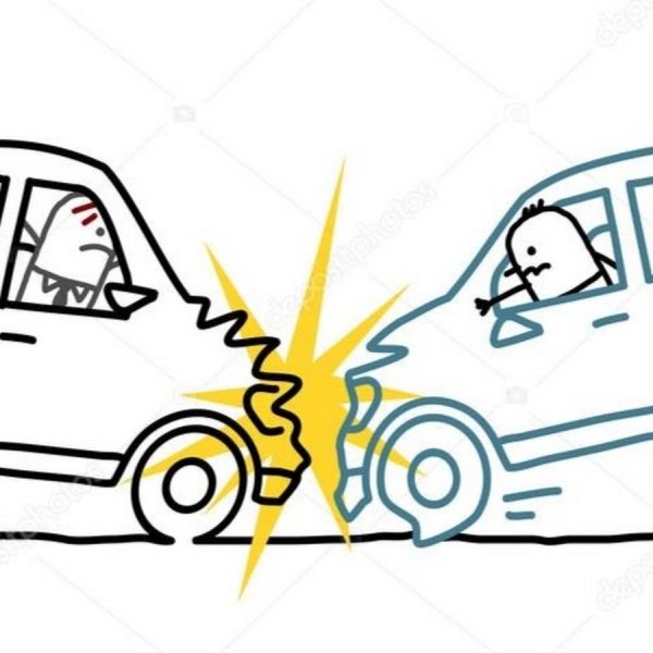 Раскраска авария машин