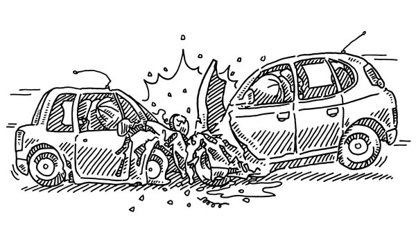 Раскраска сломанная машина