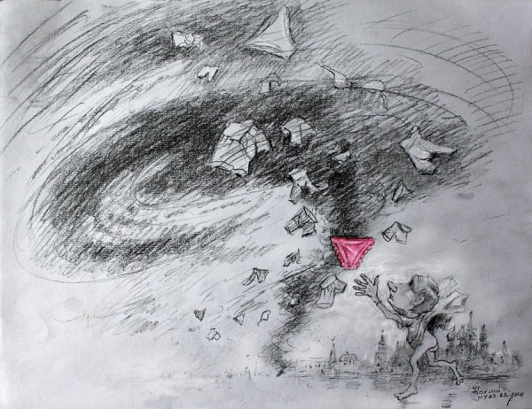 Буря карандашом