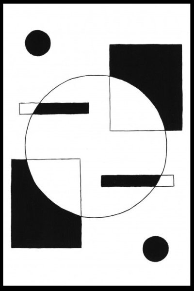 Статика и динамика в композиции из геометрических фигур