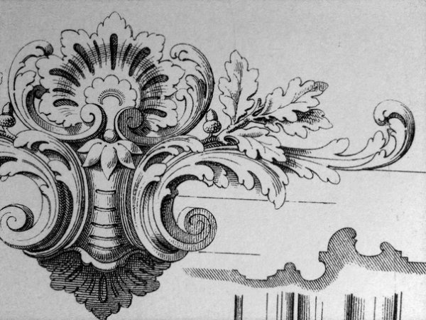 Узор в стиле Барокко легкий