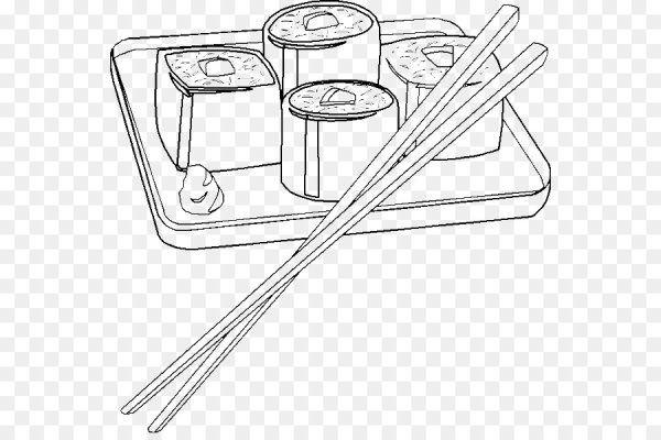 Раскраска суши роллы