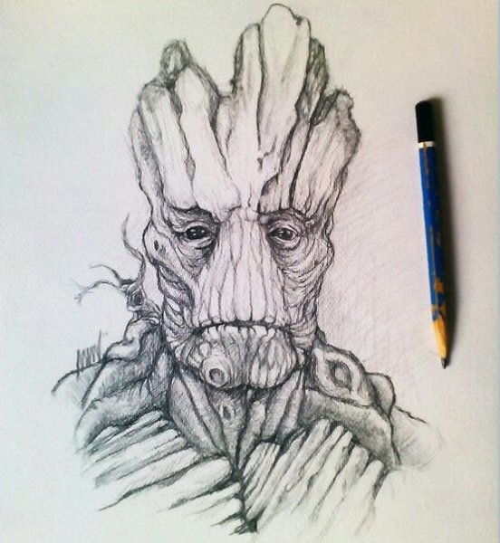 Тату Грут скетч