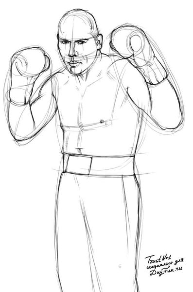 Бокс карандашом