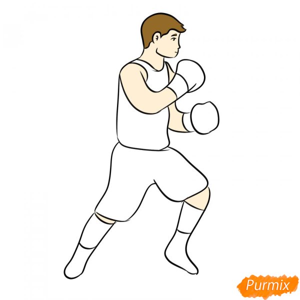 Нарисовать боксера