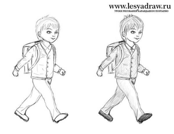 Картинка как мальчик рисует