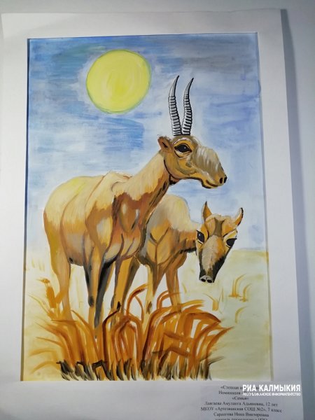 Нарисовать сайгака