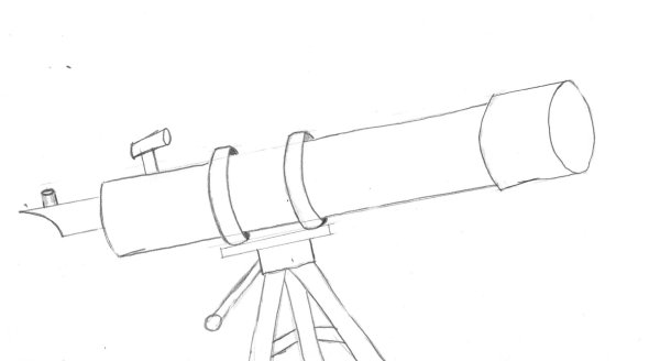 Подзорная труба раскраска для детей