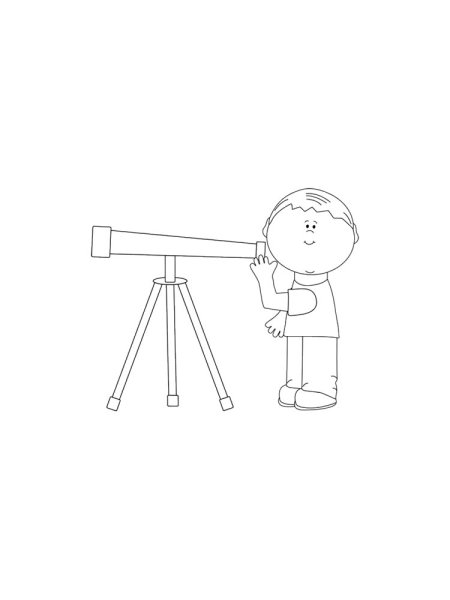 Телескоп детская раскраска